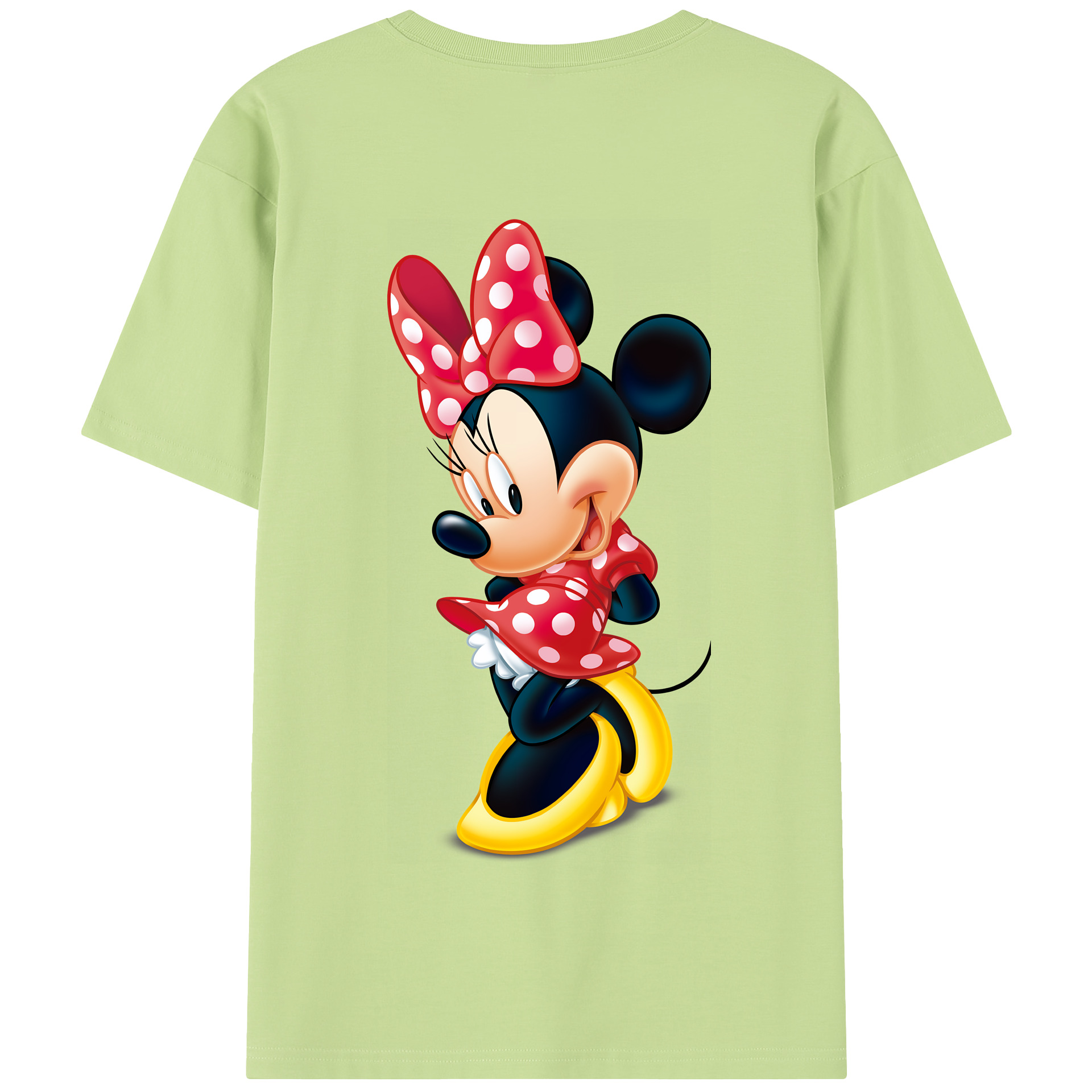 （画像用） ミッキーマウス Mickey Mouse 綿100％半袖Tシャツ（背面プリント）
